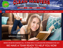 Tablet Screenshot of cleanmasters911.com